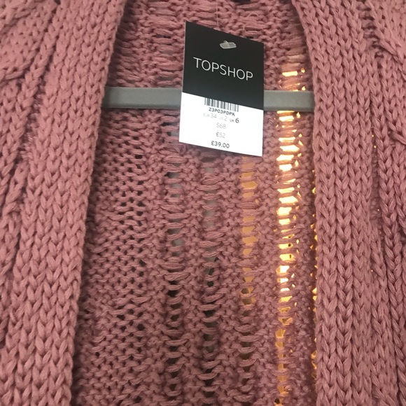 Topshop long open front Cardigan - Picture 5 of 8